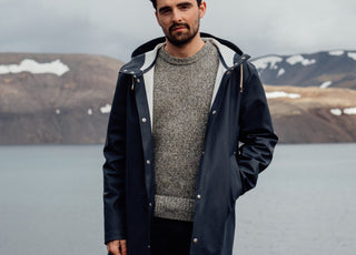 Photographer Max Chesnut in Iceland wearing Outland denim