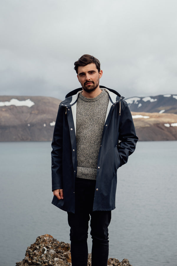 Photographer Max Chesnut in Iceland wearing Outland denim