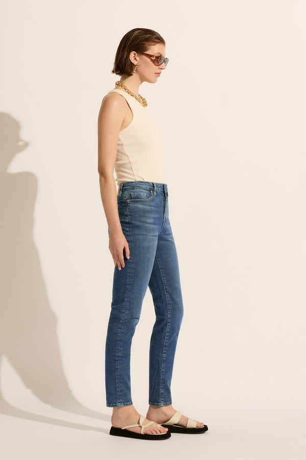 Lucy High Rise Slim Jean - New Blue